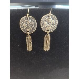 Silpada KRW0060 Brass Garden Gate Dangle Earrings 3 Inches Long